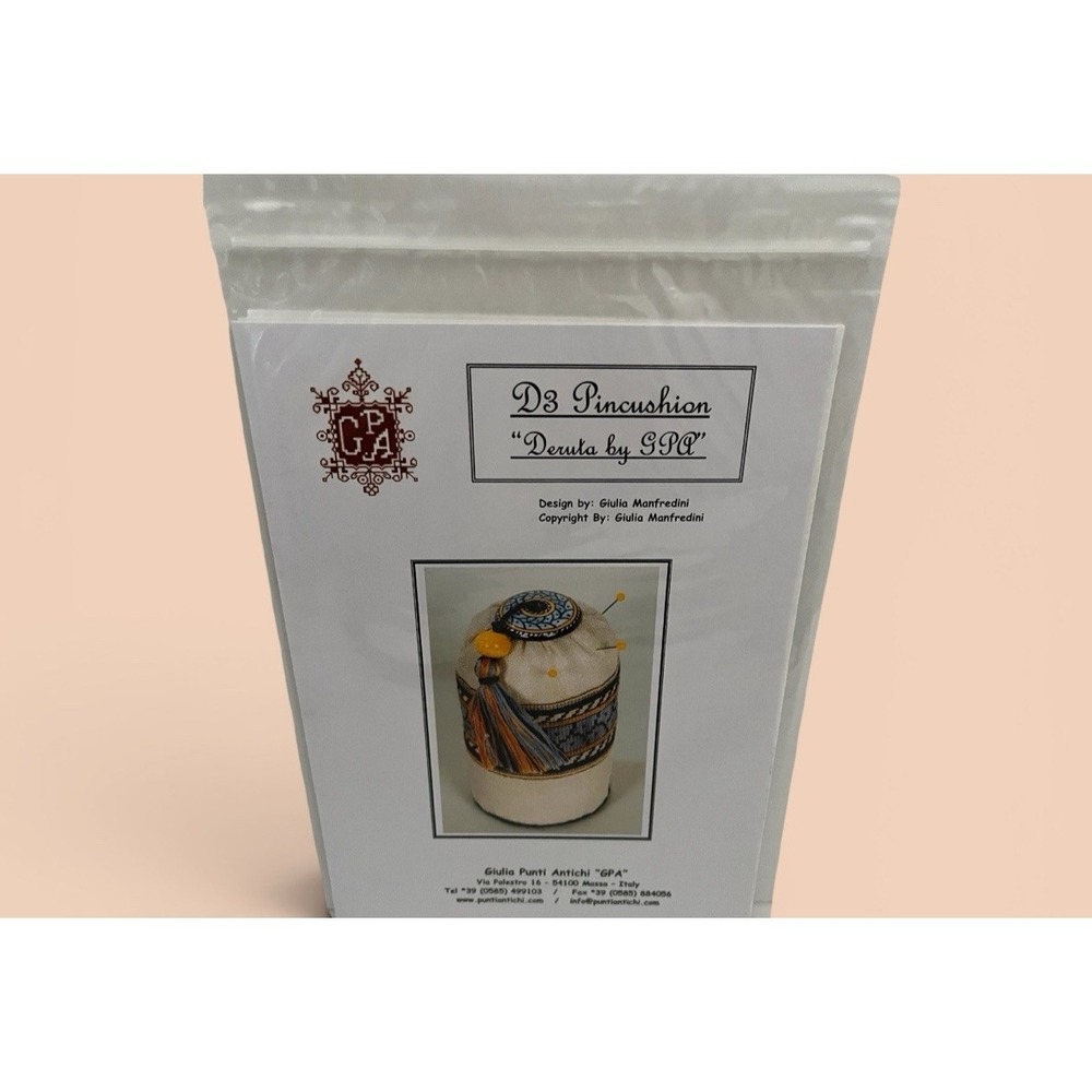 Giulia Punti Antichi GPA D# Pincushion Deruta Cross Stitch Stitching Finishing - Picture 2 of 6